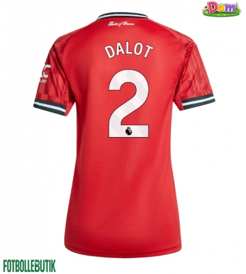 Manchester United Diogo Dalot #2 Hemmatröja Kvinnor 2025-26 Kortärmad